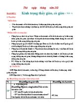 Bài giảng môn Đạo đức Lớp 2 (Chân trời sáng tạo) - Bài 5 Kính trọng thầy giáo, cô giáo